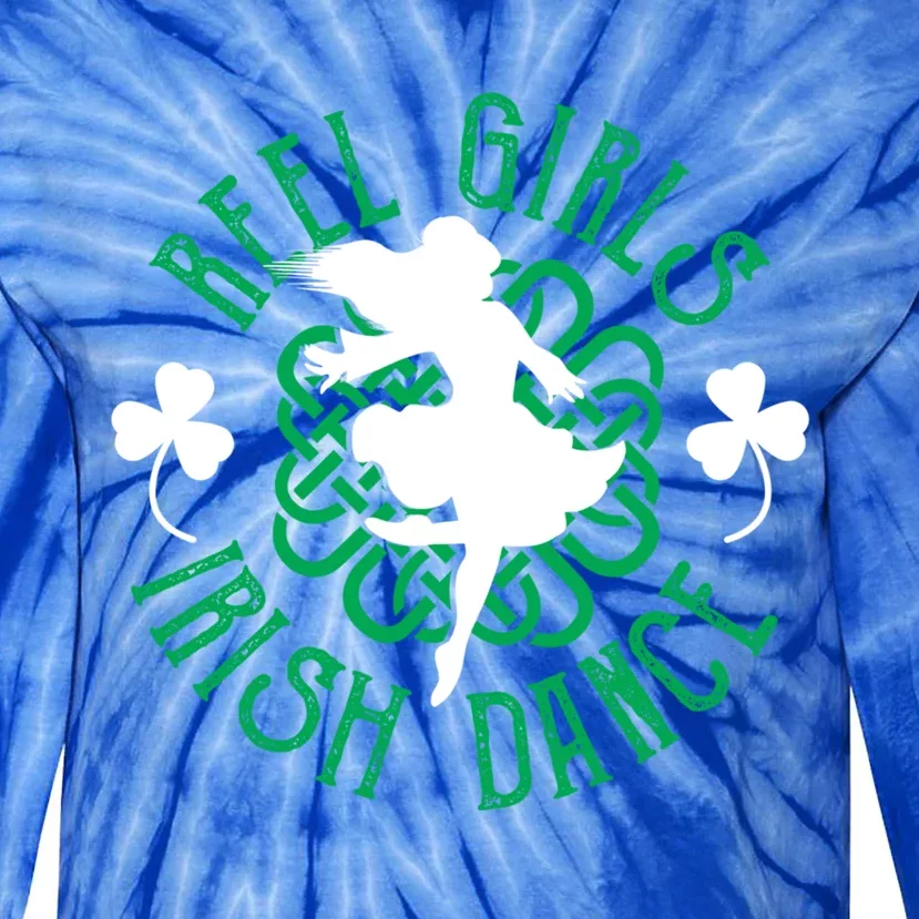 Wo Irish Step Dancer Step Dancing Reel Irish Dance Gift Tie-Dye Long Sleeve Shirt