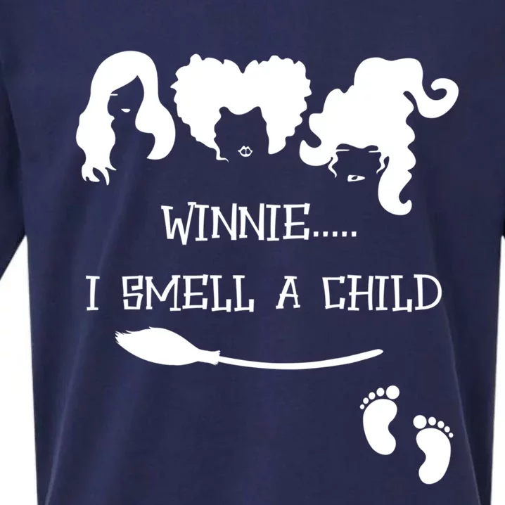 Winnie I Smell A Child Halloween Pregnancy Announcet Gift Sueded Cloud Jersey T-Shirt