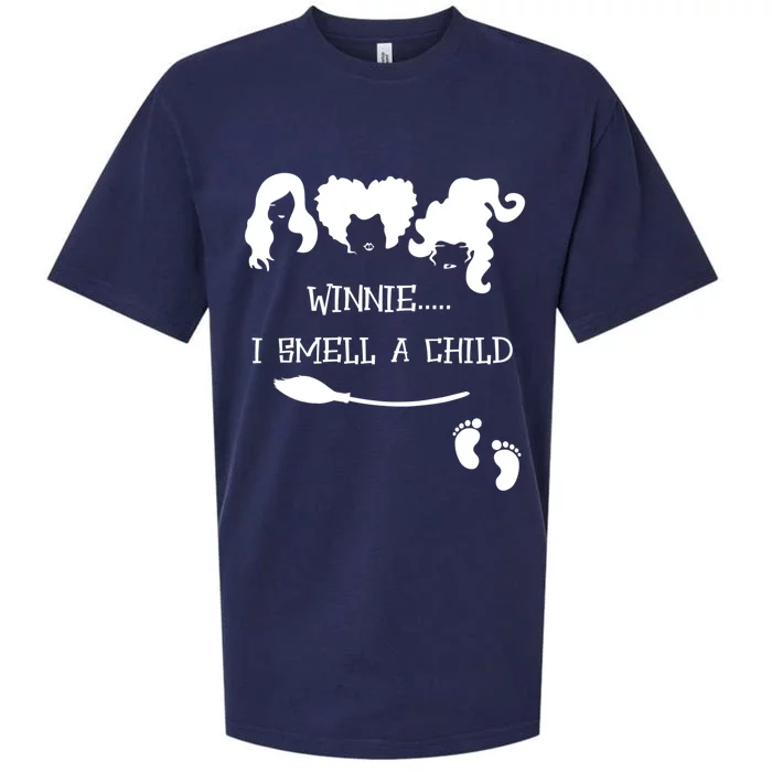 Winnie I Smell A Child Halloween Pregnancy Announcet Gift Sueded Cloud Jersey T-Shirt