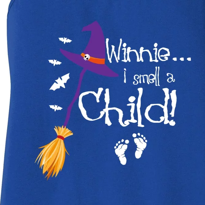 Winnie I Smell A Child Pregnancy Announcet Halloween Mom Great Gift Women's Racerback Tank