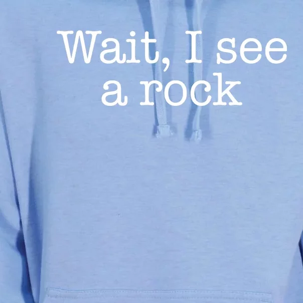 Wait I See A Rock Geology Teacher Unisex Surf Hoodie