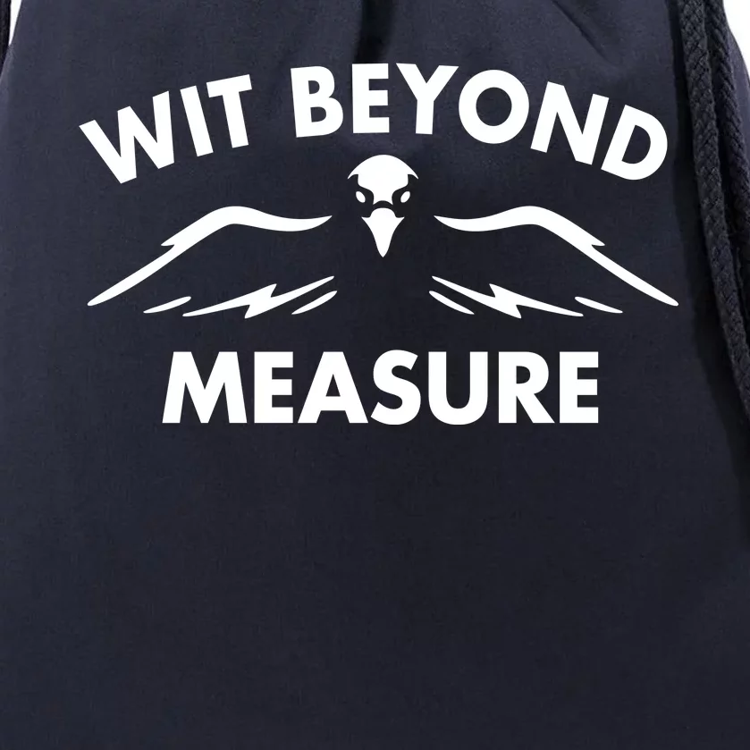 Wit Beyond Measure Drawstring Bag