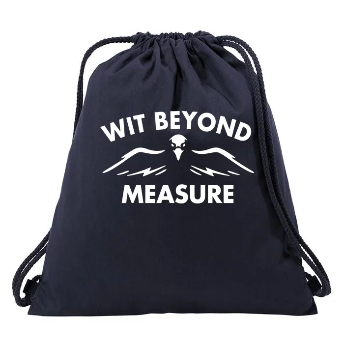 Wit Beyond Measure Drawstring Bag