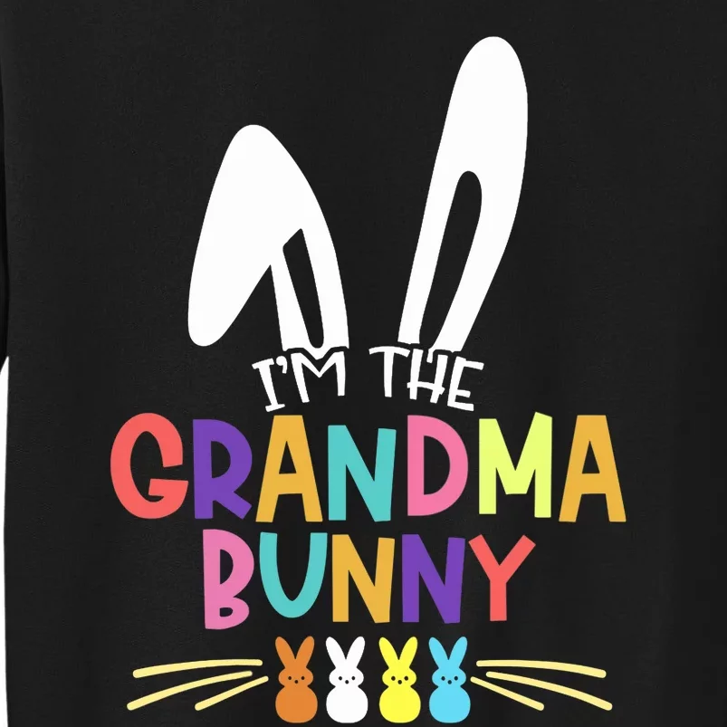 Wo I'm The Grandma Bunny Matching Family Easter Party Outfit V-Neck Sweatshirt