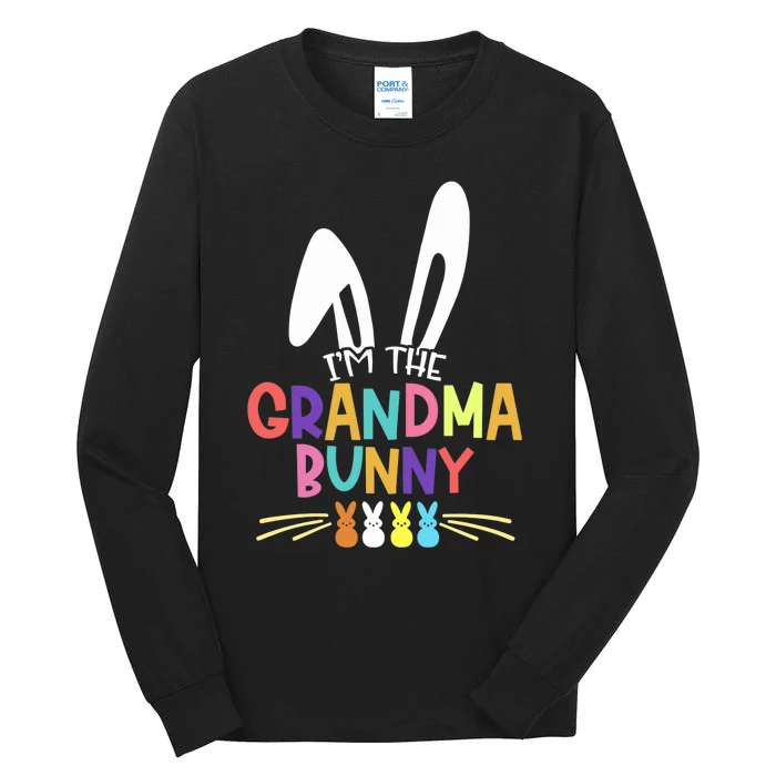 Wo I'm The Grandma Bunny Matching Family Easter Party Outfit V-Neck Tall Long Sleeve T-Shirt