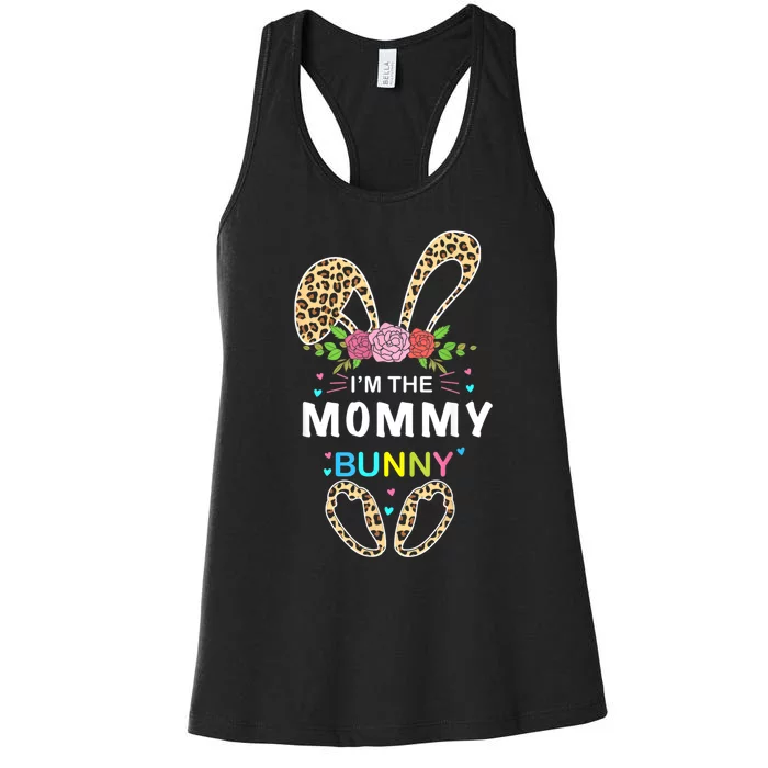 Womens I'm The Mommy Bunny Rabbit Easter Family Matching Women's Racerback Tank