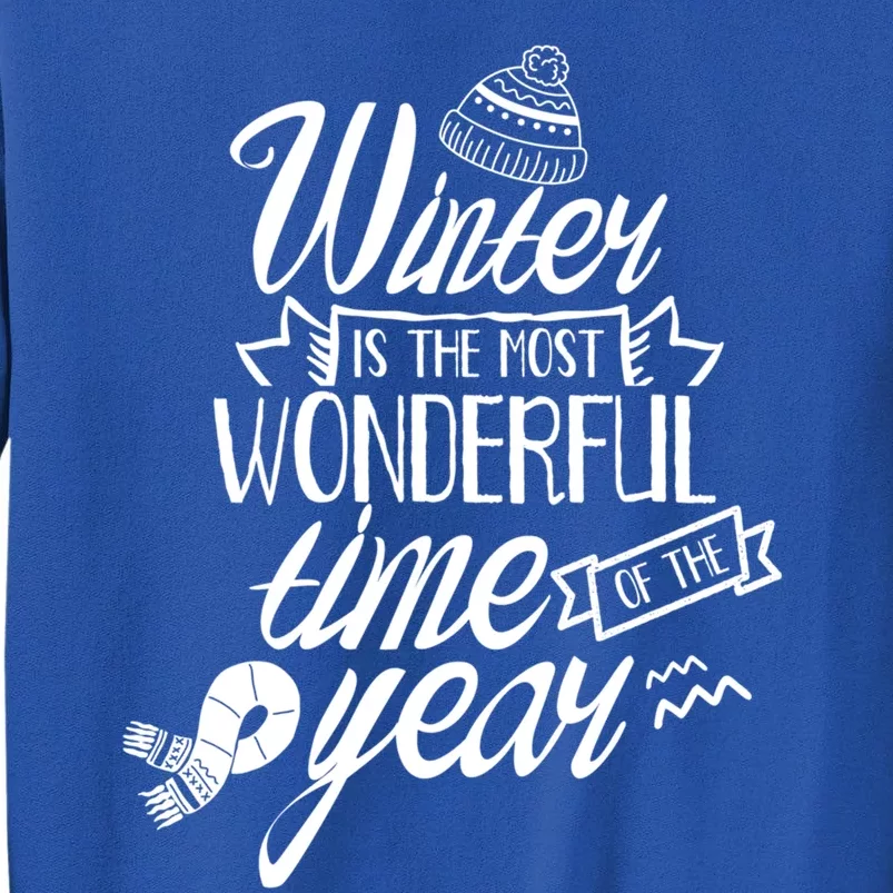 Winter Is The Most Wonderful Time Of The Year Cold Season Funny Gift Tall Sweatshirt