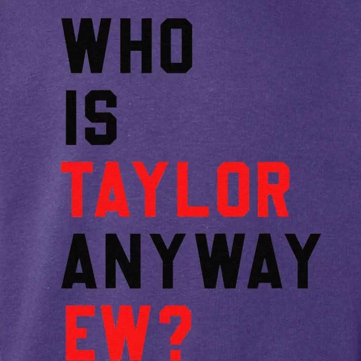 Who Is Taylor Anyway Ew Girl Taylor First Name Groovy 80S Gift Toddler Hoodie