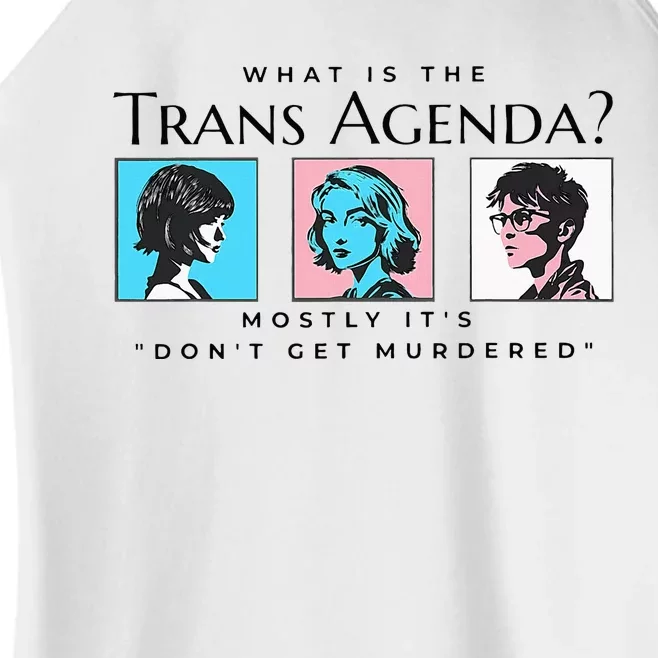 What Is The Agenda Mostly Its Dont Women’s Perfect Tri Rocker Tank