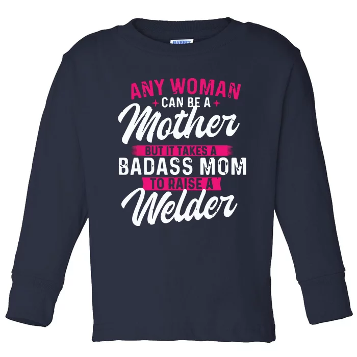 Womens It Takes A Badass Mom Toddler Long Sleeve Shirt