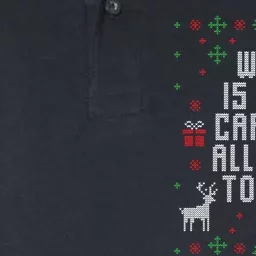 Why Is The Carpet All Wet Todd Ugly Christmas Softstyle Adult Sport Polo