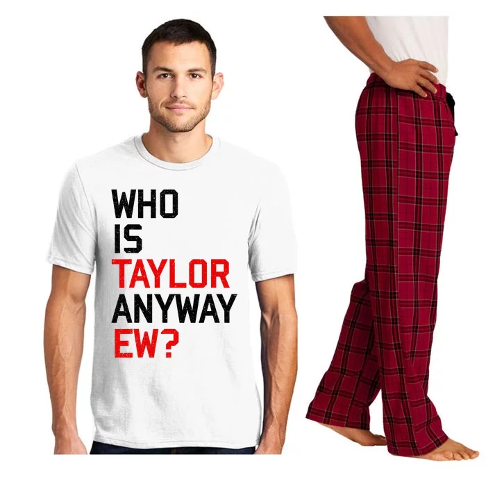 Who Is Taylor Anyway Ew Girl Taylor First Name Groovy 80S Pajama Set