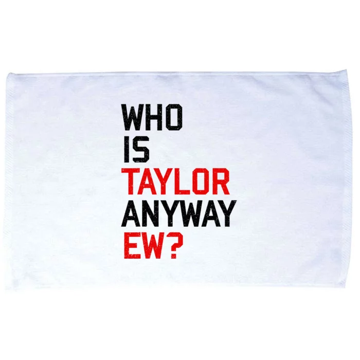 Who Is Taylor Anyway Ew Girl Taylor First Name Groovy 80S Microfiber Hand Towel