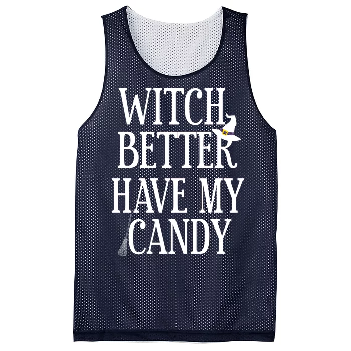 Witch Better Have My Candy Halloween Mesh Reversible Basketball Jersey Tank