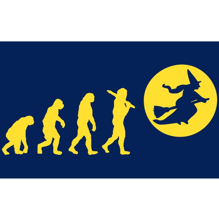 Witch Evolution Funny Halloween Bumper Sticker