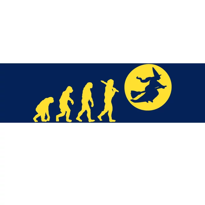 Witch Evolution Funny Halloween Bumper Sticker