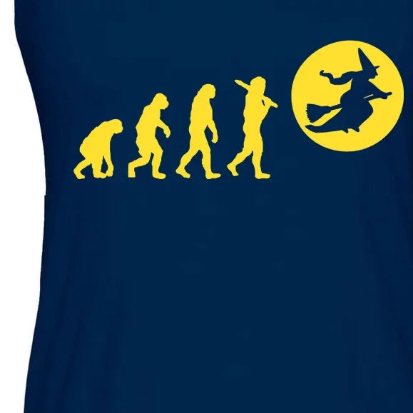 Witch Evolution Funny Halloween Ladies Essential Flowy Tank