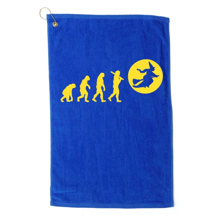 Witch Evolution Funny Halloween Platinum Collection Golf Towel