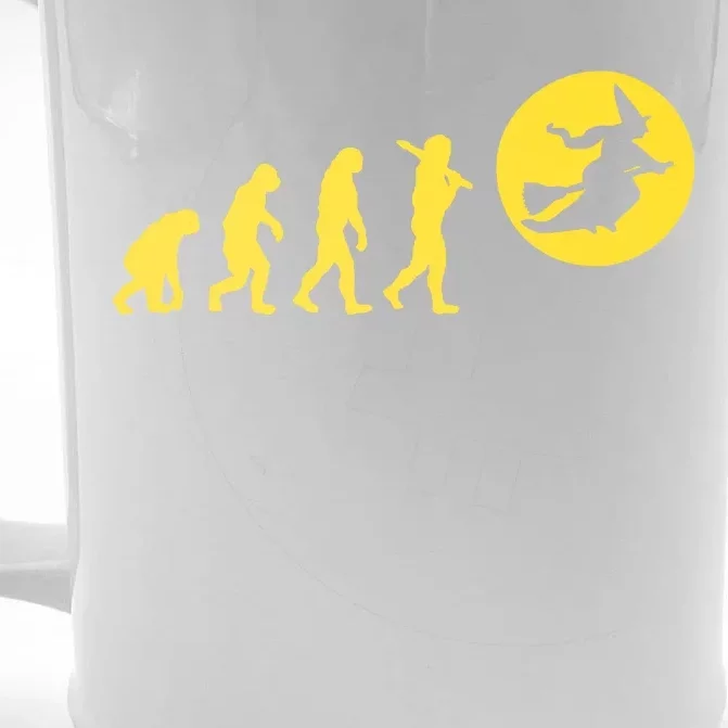 Witch Evolution Funny Halloween Front & Back Beer Stein