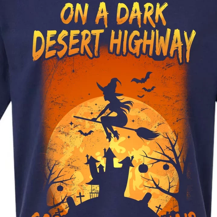 Witch On A Dark Desert Highway Witch Cool Wind In My Hair Sueded Cloud Jersey T-Shirt