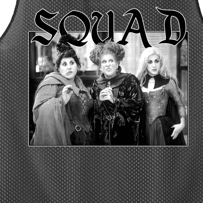 Witch Squad Funny Halloween Mesh Reversible Basketball Jersey Tank