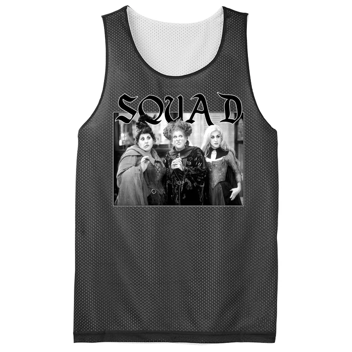 Witch Squad Funny Halloween Mesh Reversible Basketball Jersey Tank