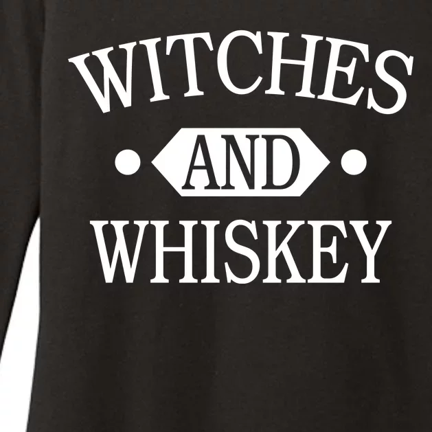 Witches And Whiskey Womens CVC Long Sleeve Shirt