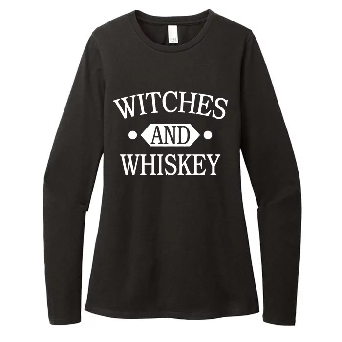 Witches And Whiskey Womens CVC Long Sleeve Shirt