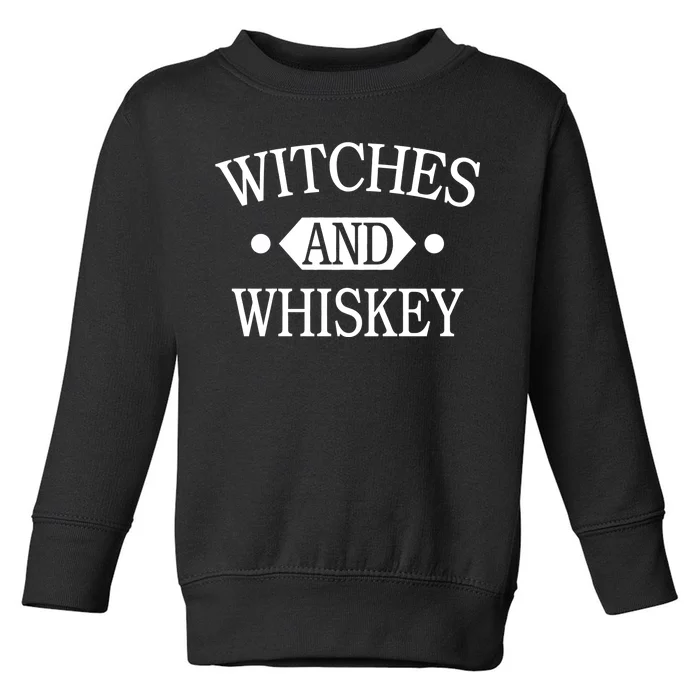 Witches And Whiskey Toddler Sweatshirt