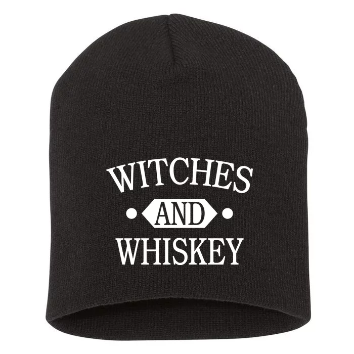 Witches And Whiskey Short Acrylic Beanie