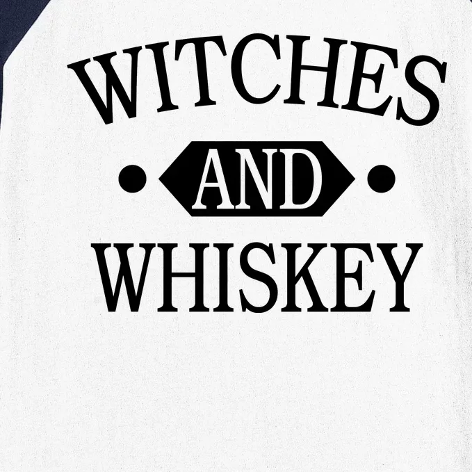 Witches And Whiskey Baseball Sleeve Shirt