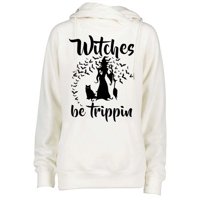 Witches Be Trippin1 Womens Funnel Neck Pullover Hood