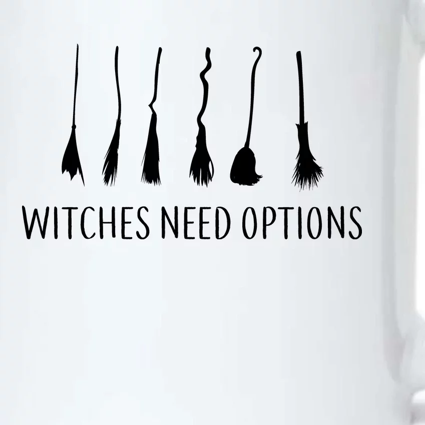 Witches Need Options Broomsticks Black Color Changing Mug