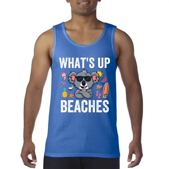 What Is Up Beaches Funny Koala Beach Family Summer Matching Meaningful Gift Tank Top