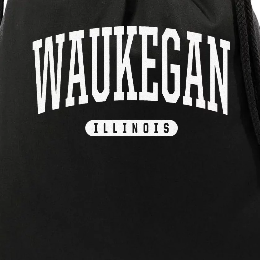 Waukegan Illinois Vacation College Style Il Usa Drawstring Bag