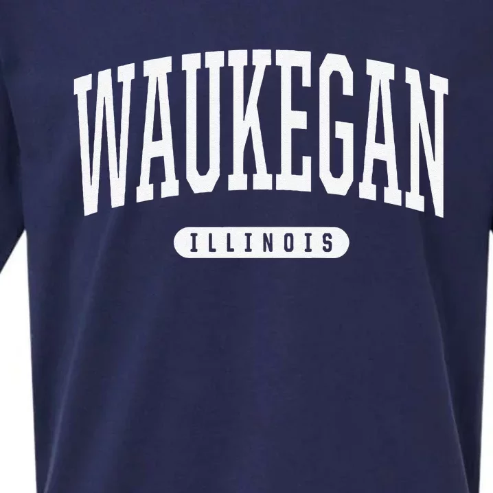 Waukegan Illinois Vacation College Style Il Usa Sueded Cloud Jersey T-Shirt