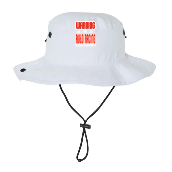 Warning I Will Talk About Auto Racing Until Somebody Stops Cute Gift Legacy Cool Fit Booney Bucket Hat