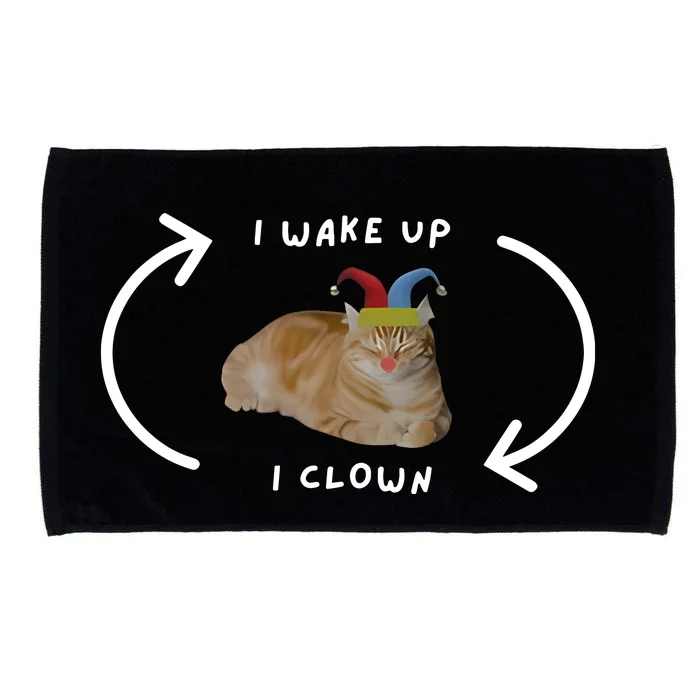 Weirdlilguys I Wake Up I Clown Microfiber Hand Towel