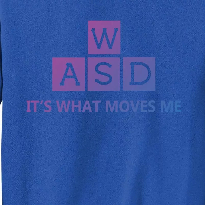 Wasd ItS What Moves Me Funny Pc Gamer Computer Gift Tall Sweatshirt