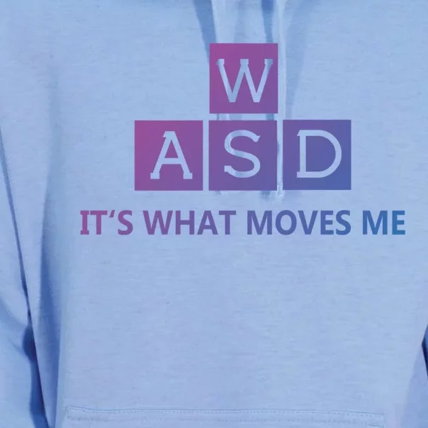 Wasd ItS What Moves Me Funny Pc Gamer Computer Gift Unisex Surf Hoodie