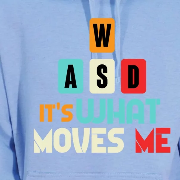 Wasd Its What Moves Me Computer Gaming Keyboard Gift Unisex Surf Hoodie