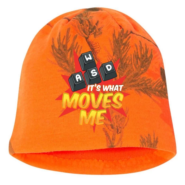 Wasd Its What Moves Me! Funny Pc Gamer Cute Gift Kati - Camo Knit Beanie