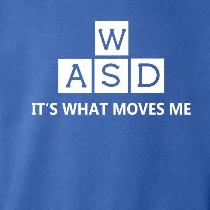 Wasd Its What Moves Me Funny Pc Gamer Computer Great Gift Toddler Hoodie