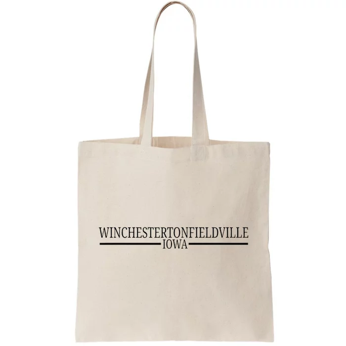 Winchestertonfieldville Iowa Tote Bag