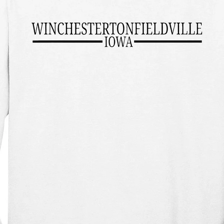 Winchestertonfieldville Iowa Tall Long Sleeve T-Shirt