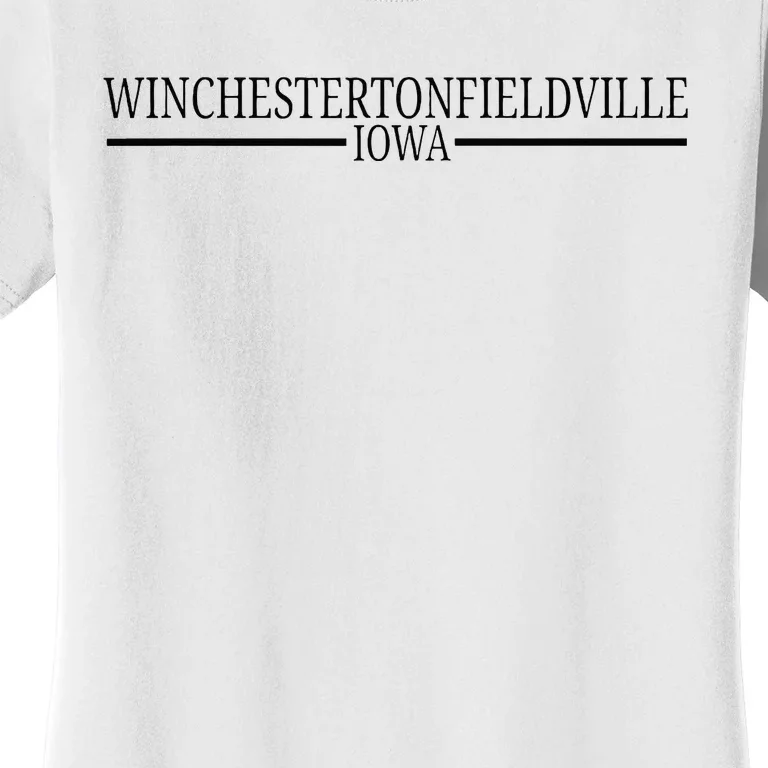 Winchestertonfieldville Iowa Women's T-Shirt