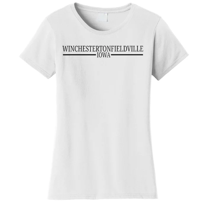 Winchestertonfieldville Iowa Women's T-Shirt