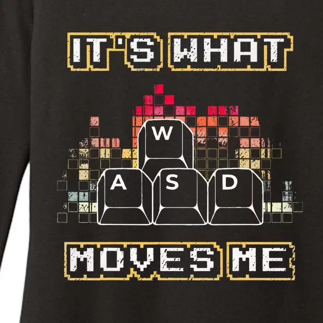 Wasd Its What Moves Me Computer Keycaps Pc Gamer Womens CVC Long Sleeve Shirt