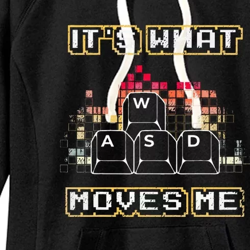 Wasd Its What Moves Me Computer Keycaps Pc Gamer Women's Fleece Hoodie