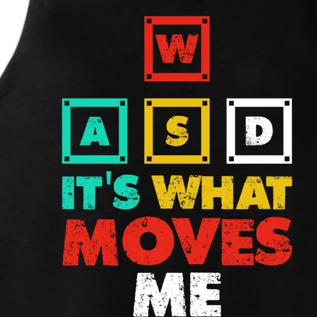 Wasd Its What Moves Me Gaming Gift Ladies Tri-Blend Wicking Tank